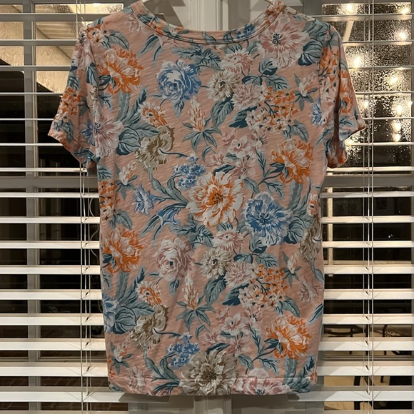 Loft Vintage Soft Beautiful Pink Floral Cozy Shirt Sz M - Picture 4 of 5